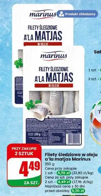 Filety śledziowe w oleju a’la matjas Marinus