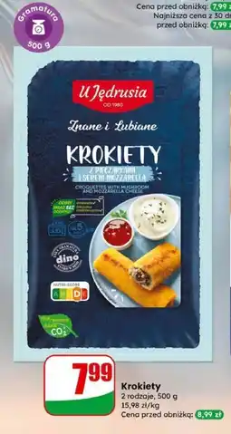Dino Krokiety z pieczarkami i serem mozzarella U Jędrusia oferta