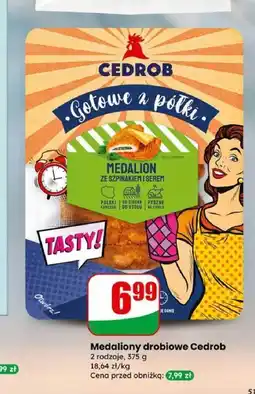 Dino Medaliony drobiowe Cedrob ze szpinakiem i serem oferta