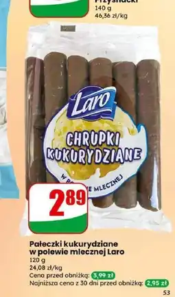 Dino Pałeczki kukurydziane w polewie mlecznej Laro oferta