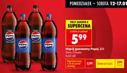 Biedronka Napój gazowany Pepsi, 2 l (Zero, Classic) oferta