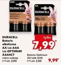 Kaufland Duracell Baterie alkaliczne AA lub AAA 10 szt oferta