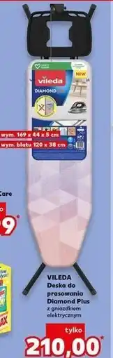 Kaufland VILEDA Deska do prasowania Diamond Plus z gniazdkiem elektrycznym oferta