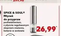 Kaufland SPICE & SOUL Młynek do przypraw, pieprzu i soli, z podświetleniem oferta