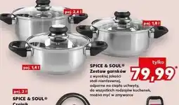 Kaufland SPICE & SOUL Zestaw garnków z wysokiej jakości stali nierdzewnej oferta