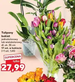 Kaufland Tulipany bukiet, jednokolorowy lub wielokolorowy, 17 szt. w bukiecie oferta