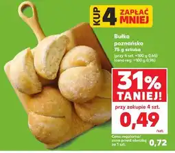 Kaufland Bułka poznańska 75g (przy zakupie 4 szt.) oferta