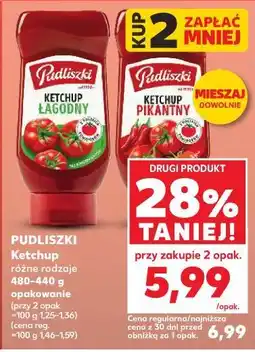 Kaufland Pudliszki Ketchup (łagodny, pikantny) oferta
