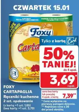 Kaufland FOXY CARTAPAGLIA Ręczniki kuchenne 2 szt. opakowanie oferta