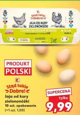 Kaufland Jaja od kur zielononóżek 10 sztuk oferta