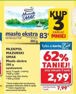 Kaufland Mlekpol Mazurski Smak Masło ekstra oferta