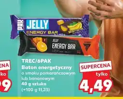 Kaufland TREC/6PAK Baton energetyczny (Jelly Energy Bar, pomarańczowy lub bananowy) oferta