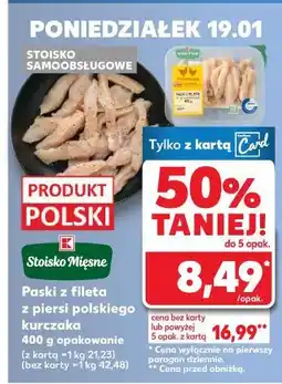 Kaufland StółkoSmak Paski z fileta z piersi polskiego kurczaka oferta