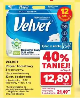 Kaufland Velvet Papier toaletowy 12 szt oferta