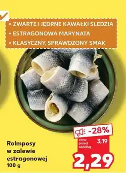 Kaufland Rolmopsy w zalewie estragonowej oferta