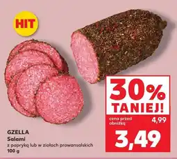 Kaufland Gzella Salami z papryką lub w ziołach prowansalskich oferta