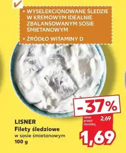 Kaufland LISNER Filety śledziowe w sosie śmietanowym oferta