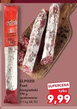 Kaufland ELPOZO Fuet hiszpański 170 g opakowanie oferta