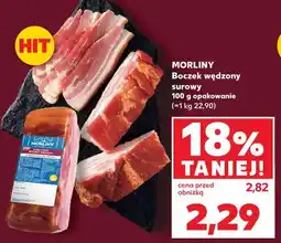 Kaufland MORLINY Boczek wędzony surowy 100 g opakowanie oferta