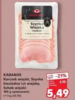 Kaufland KABANOS Karczek wiejski, Szynka biesiadna lub wiejska, Schab wiejski 100 g opakowanie oferta