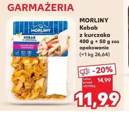 Kaufland MORLINY Kebab z kurczaka 400 g + 50 g sosu oferta