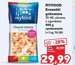 Kaufland MYFOOD Krewetki gotowane 31-40 oferta