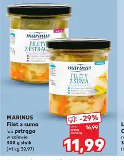 Kaufland Marinus Filet z suma lub pstrąga 300 g słoik oferta