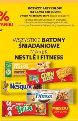 Kaufland BATONY ŚNIADANIOWE marek NESTLE i FITNESS (wszystkie rodzaje) oferta