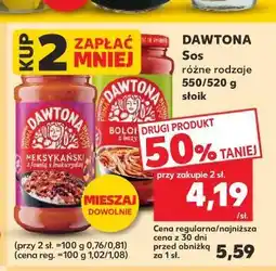 Kaufland Dawtona Sos (różne rodzaje) oferta