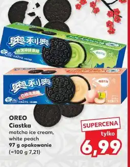 Kaufland OREO Ciastka matcha ice cream, white peach 97 g opakowanie oferta