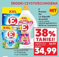 Kaufland E Proszek, Żel lub Kapsułki do prania (różne rodzaje) oferta