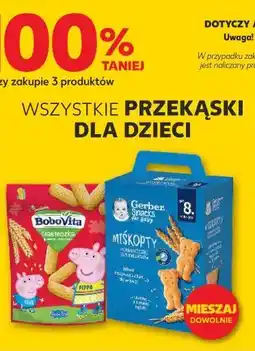 Kaufland Przekąski dla dzieci (Gerber, Miśkopty, inne) oferta