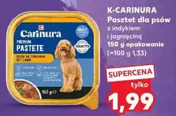 Kaufland K-CARINURA Pasztet dla psów z indykiem i jagnięciną 150 g opakowanie oferta