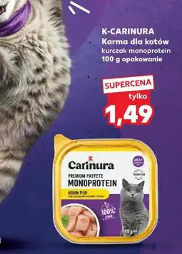 Kaufland K-CARINURA Karma dla kotów kurczak monoprotein 100 g opakowanie oferta