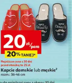 Auchan Kapcie damskie lub męskie oferta