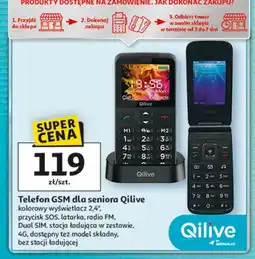 Auchan Telefon GSM dla seniora Qilive oferta