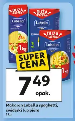 Auchan Makaron Lubella spaghetti, świderki lub pióra oferta