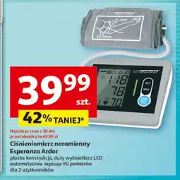 Auchan Ciśnieniomierz naramienny Esperanza Ardor oferta