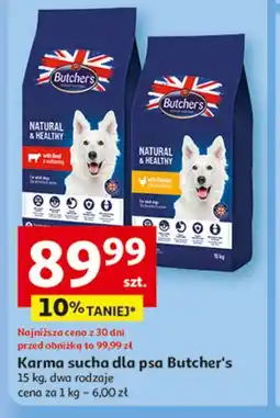Auchan Karma sucha dla psa Butcher's oferta