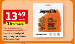 Auchan Łosoś atlantycki wędzony na zimno oferta
