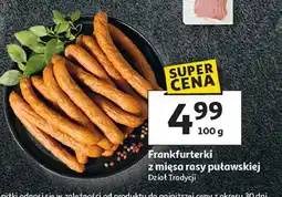 Auchan Frankfurterki z mięsa rasy puławskiej oferta