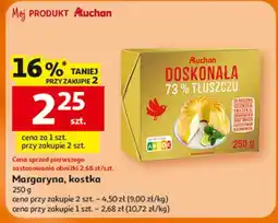 Auchan Margaryna, kostka Auchan Doskonała 73% tłuszczu oferta