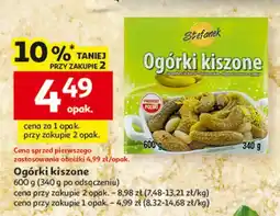 Auchan Ogórki kiszone Stefanek 600 g (340 g po odsączeniu) oferta