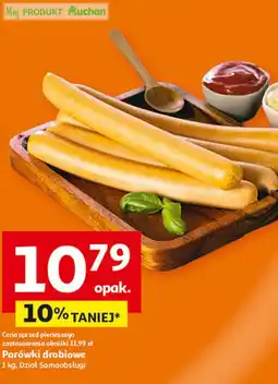 Auchan Parówki drobiowe oferta