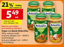 Auchan Zupa lub danie BoboVita 190 g, wybrane rodzaje oferta