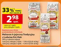 Auchan Makaron 4-jajeczny Tradycyjny z Ludwina Pol-Mak oferta