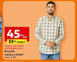 Auchan Koszula męska w kratę oferta