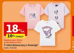 Auchan T-shirt dziewczęcy z licencją oferta