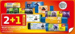 Auchan Worki na śmieci o poj. 60 l 8-50 szt., wybrane rodzaje oferta