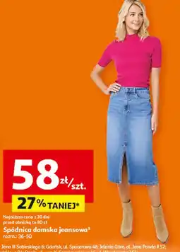 Auchan Spódnica damska jeansowa oferta